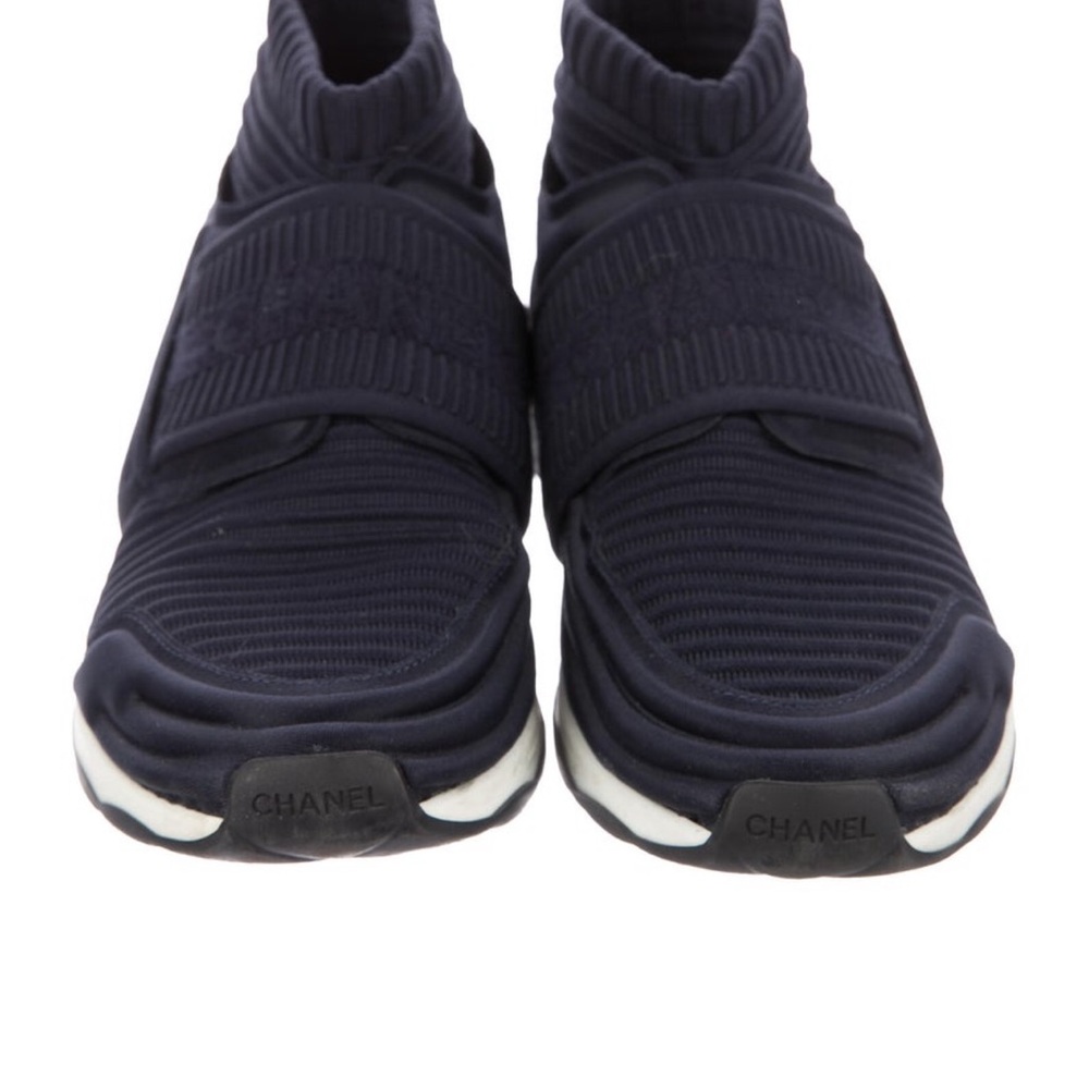 Chanel Black and White Sneakers - Picture 2 of 4